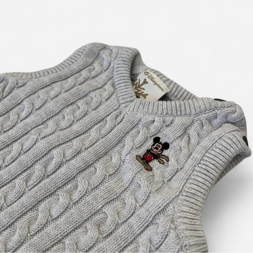 Disney Mickey Mouse Gray Sweater Vest - Picture 2 of 5